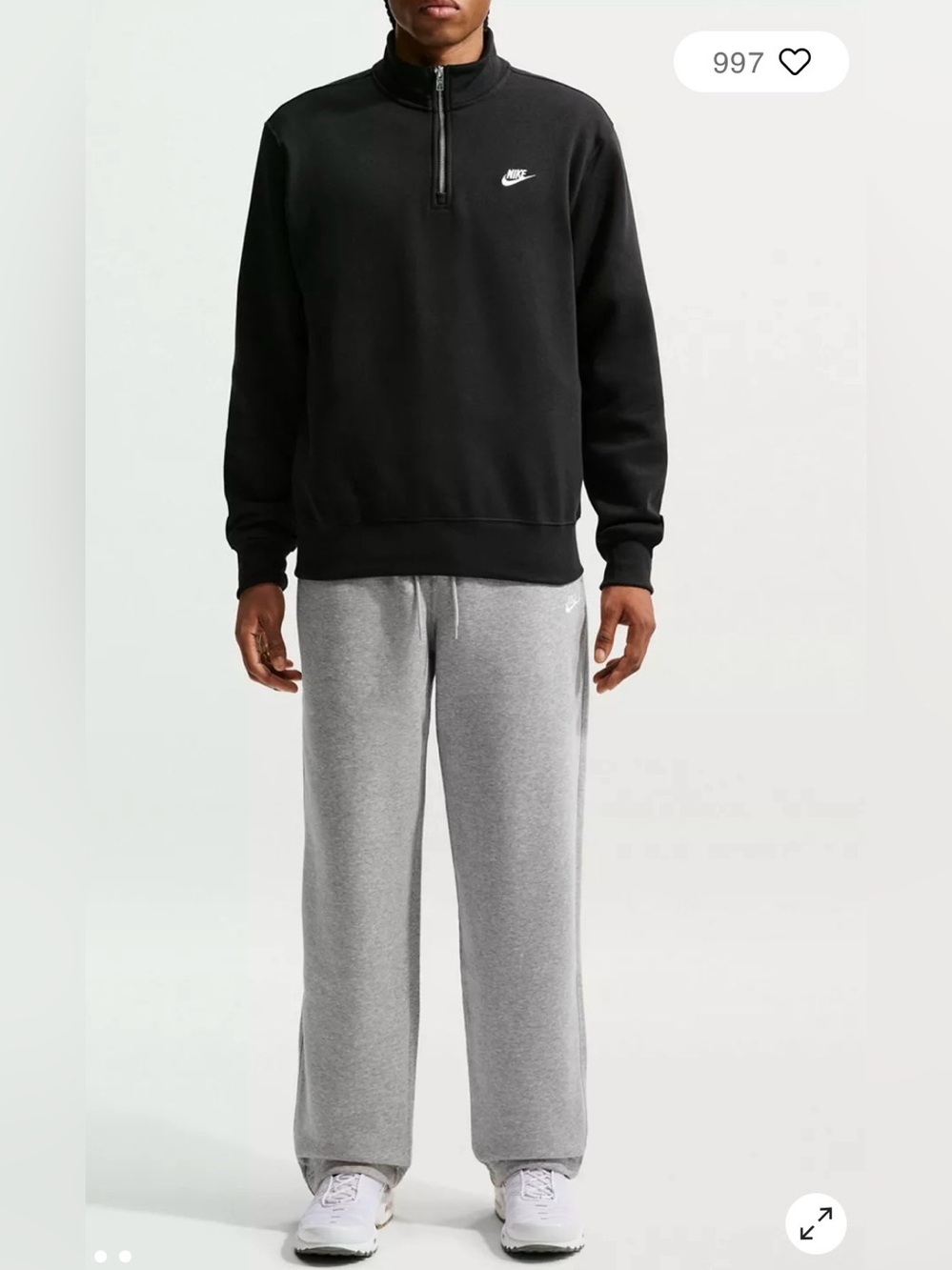 Mens size large Nike Club Bungee Fleece Sweatpants